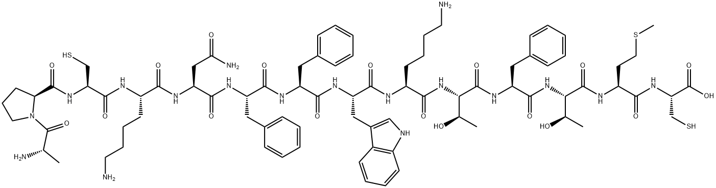 somatostatin, Pro(2)-Met(13)- 结构式