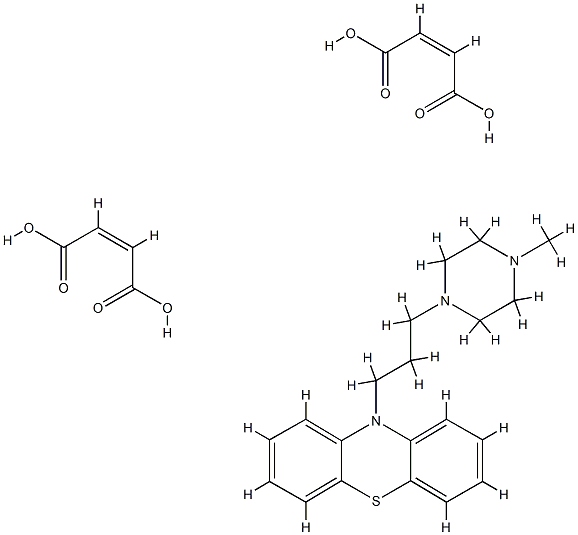 Perazine dimaleate, 14516-56-4, 结构式
