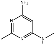 Pyrimidine, 4-amino-2-methyl-6-(methylamino)- (6CI,8CI) 化学構造式