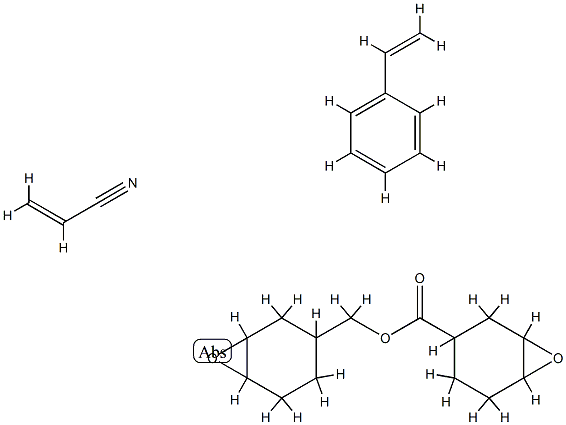 7-Oxabicyclo[4.1.0]hept-3-ylmethyl 7-oxabicyclo[4.1.0]heptane-3-carboxylate polymer with ethenylbenzene and 2-propenenitrile Structure