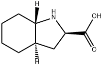 1H-Indole-2-carboxylicacid,octahydro-,[2R-(2-alpha-,3a-bta-,7a-alpha-)]-(9CI) Structure