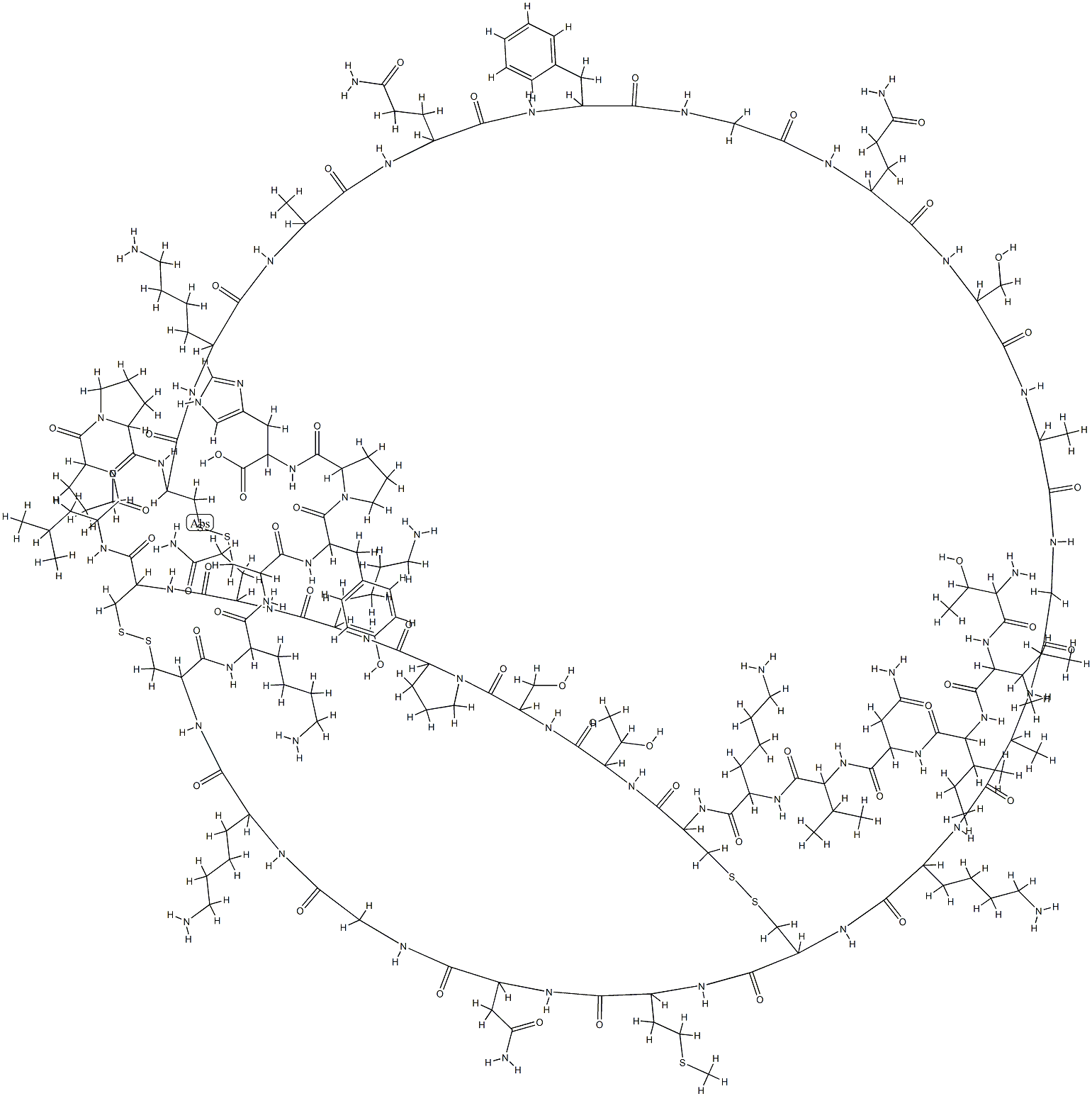 玛格斑蝎毒素, 145808-47-5, 结构式