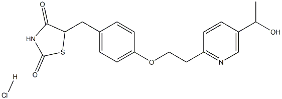 1-Hydroxy Pioglitazone Hydrochloride Struktur
