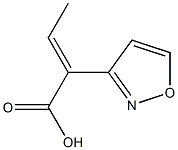 3-Isoxazoleaceticacid,-alpha--ethylidene-,(E)-(9CI) Structure
