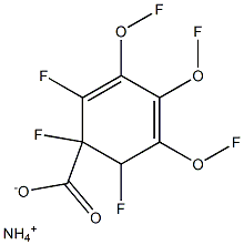 ammonium hexafluorogallate Struktur