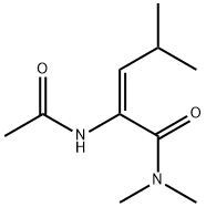 acetyl-N-dimethyl-alpha,beta-dehydroleucinamide Structure