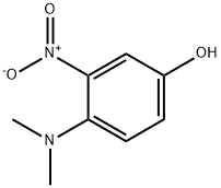 4-甲胺-3-硝基苯酚 结构式