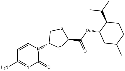 ent-LaMivudine Acid (1S,2R,5S)-5-Methyl-2-isopropylcyclohexyl Ester Structure
