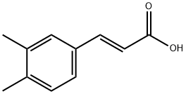 (2E)-3-(3,4-ジメチルフェニル)アクリル酸 化学構造式
