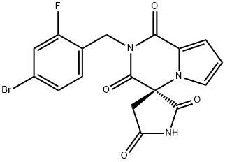 (3R)-2'-(4-Bromo-2-fluorobenzyl)spiro[pyrrolidine-3,4'-1'H-pyrrolo[1,2-a]pyrazine]-1',2,3',5(2'H)-tetraone