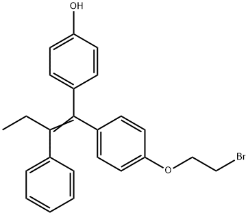 4-(1-(4-(2-bromoethoxy)phenyl)-2-phenylbut-1-en-1-yl)phenol(WXC07440) Structure
