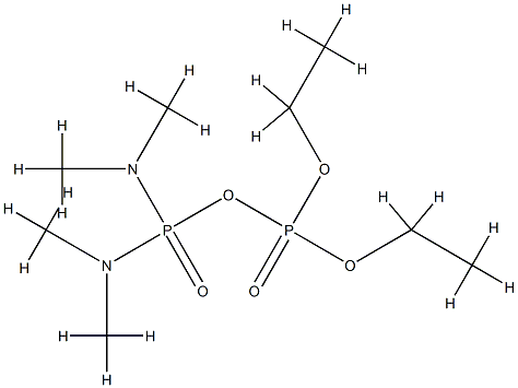 (Phosphoric diethyl)N,N,N',N'-tetramethyldiamidophosphoric anhydride Structure