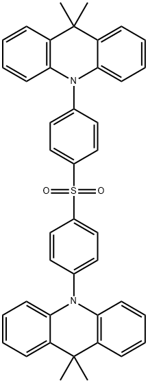 Bis[4-(9,9-diMethyl-9,10-dihydroacridine)phenyl]solfone Struktur