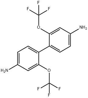 2,2'-bis-trifluoromethoxy-biphenyl-4,4'-diamine(BTMBD) Struktur