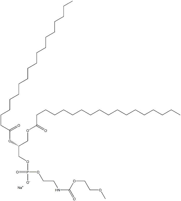 聚乙二醇单甲醚-2000-二十八烷基磷脂酰乙醇胺,147867-65-0,结构式