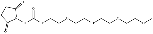 甲氧基-四聚乙二醇-琥珀酰亚胺碳酸盐, 147912-03-6, 结构式