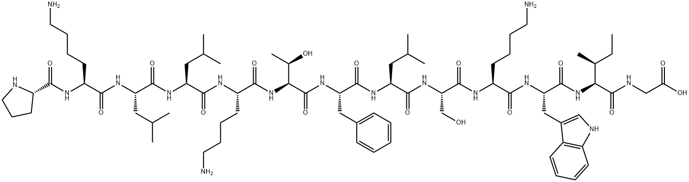 抗菌肽SPFK,147958-06-3,结构式