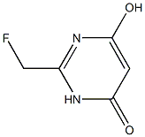 4,6-Pyrimidinediol, 2-(fluoromethyl)- (6CI,8CI) 化学構造式