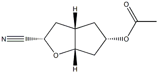 2H-Cyclopenta[b]furan-2-carbonitrile,5-(acetyloxy)hexahydro-,[2S-(2-alpha-,3a-bta-,5-alpha-,6a-bta-)]-(9CI)|