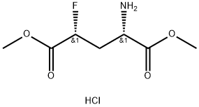 D-Glutamic acid, 4-fluoro-, dimethyl ester, hydrochloride, (4S)-rel- (9CI) Structure