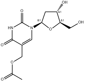 ALPHA-(乙酰氧基)胸苷 结构式