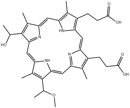 血卟啉单甲醚, 148471-91-4, 结构式