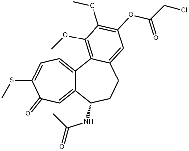 3-chloroacetyl-3-demethylthiocolchicine Structure
