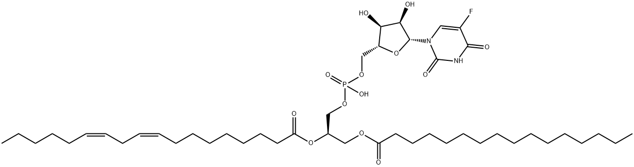 1-palmitoyl-2-linoleoylphosphatidylfluorouridine Struktur
