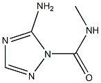 1H-1,2,4-Triazole-1-carboxamide,2-amino-N-methyl-(9CI) Struktur