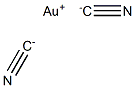 dicyanoaurate 化学構造式