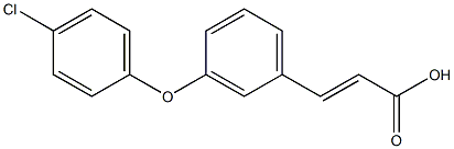 (E)-3-(3-(4-chlorophenoxy)phenyl)acrylic acid Struktur