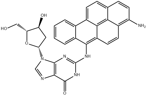 6-(deoxyguanosin-N(2)-yl)-3-aminobenzo(a)pyrene Structure