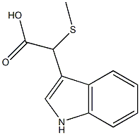 1H-Indole-3-aceticacid,-alpha--(methylthio)-(9CI)|
