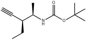 Carbamic acid, (2-ethyl-1-methyl-3-butynyl)-, 1,1-dimethylethyl ester, [R- Struktur