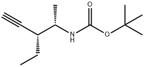 Carbamic acid, (2-ethyl-1-methyl-3-butynyl)-, 1,1-dimethylethyl ester, [S- Struktur