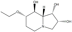 1,2,8-Indolizinetriol,7-ethoxyoctahydro-,[1S-(1alpha,2alpha,7alpha,8bta,8abta)]-(9CI) Struktur