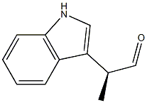 1H-Indole-3-acetaldehyde,-alpha--methyl-,(S)-(9CI) Structure