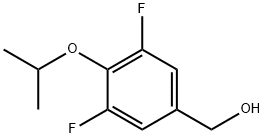 (3,5-二氟-4-异丙氧基苯基)甲醇, 1500606-79-0, 结构式