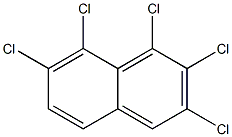 1,2,3,7,8-ペンタクロロナフタレン 化学構造式