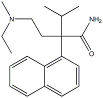 α-[2-[Ethyl(methyl)amino]ethyl]-α-isopropyl-1-naphthaleneacetamide Structure