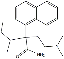 α-[2-(Dimethylamino)ethyl]-α-(1-methylpropyl)-1-naphthaleneacetamide 结构式