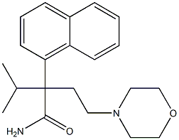 α-Isopropyl-α-(2-morpholinoethyl)-1-naphthaleneacetamide Structure