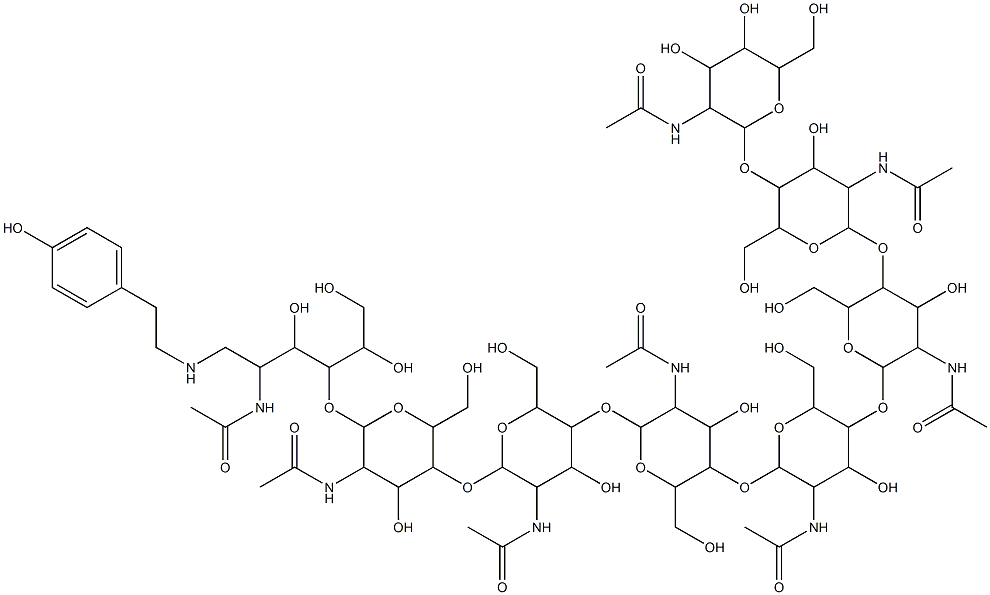 N-acetylchitooctaose Struktur