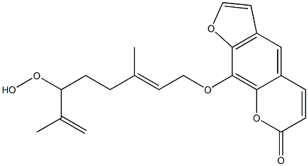 8-(6-Hydroperoxy-3,7-diMethyl-2,7-octadienyloxy)psoralen Structure