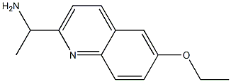 2-Quinolinemethanamine,6-ethoxy-alpha-methyl-(9CI) Structure