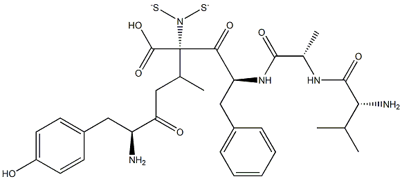 enkephalin, Pen(2,5)-Ala(3)- 结构式