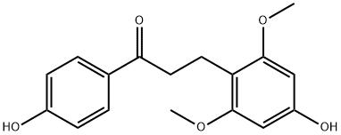 4,4'-Dihydroxy-2,6-dimethoxydihydrochalcone Structure