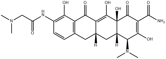6-demethyl-9-(N,N-dimethylglycylamido)-6-deoxytetracycline Struktur