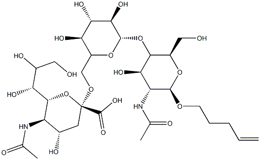 N-acetylneuraminyl-2-6-galactopyranosyl-1-4-N-acetylglucosaminyl-1-O-pent-4-ene|