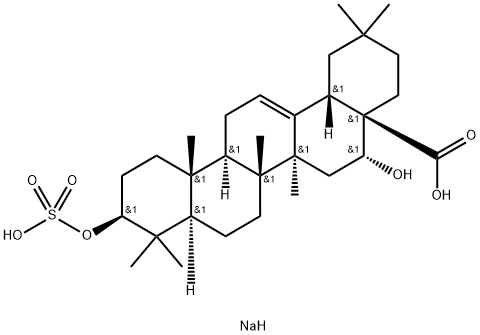 echinocystic acid-3-O-sulfate Struktur